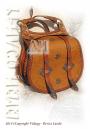 Népművészeti barna női táska